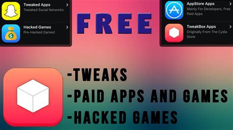 In the jailbreak app you can easily download your favorite apps and games which are not available in the official apple app store. TweakBox - Tweaks, Free Apps and Games, Hacked Games [iOS ...