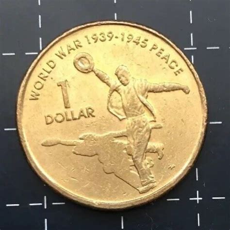 2005 Australian 1 One Dollar Coin World War Wwii 1939 1945 Peace Ebay