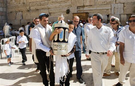 Celebrating Bar Mitzvah At The Western Wall In Jerusalem Editorial