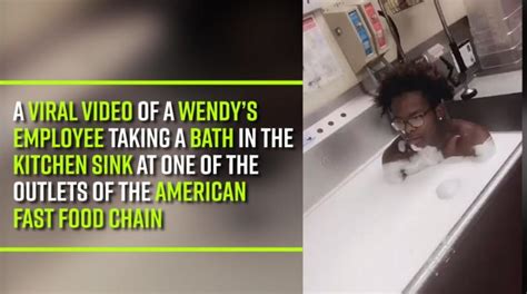 Watch Wendy S Employee Takes Bath In Kitchen Sink Washes His Armpits Video Goes Viral
