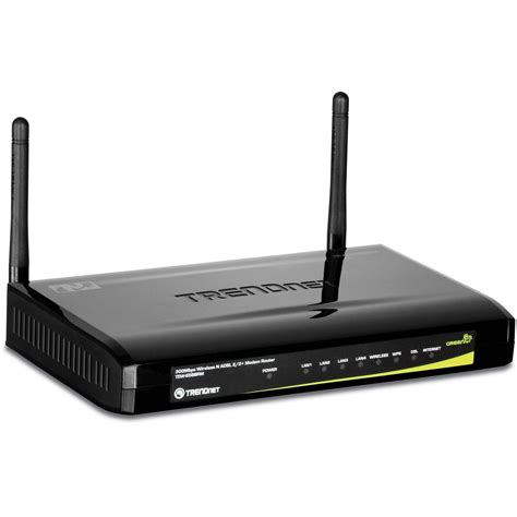 Trendnet 300mbps Wireless N Adsl 22 Modem Router Tew 658brm