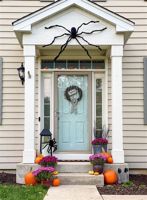 1 Porch 2 Ways Decorating For Fall And Halloween Delightfully Noted