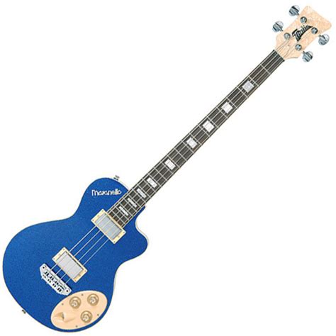 Disc Italia Maranello Classic Bass Guitar Blue Gear4music