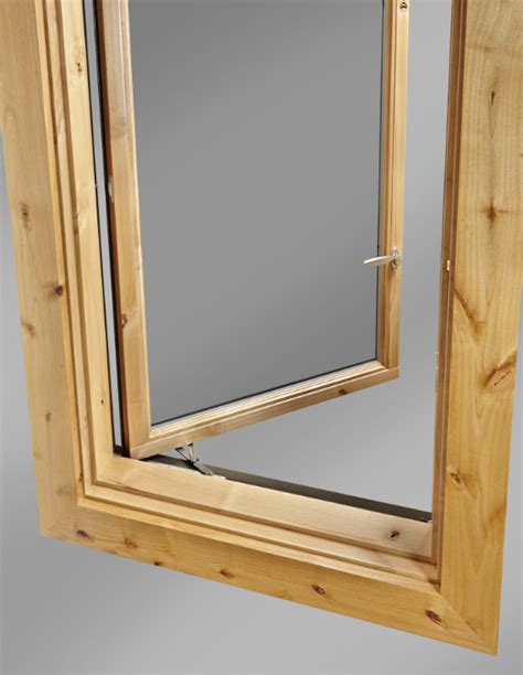 There is no push rod nor crank mechanism. Push-out Casement Window Offers Wide-open Views - retrofit