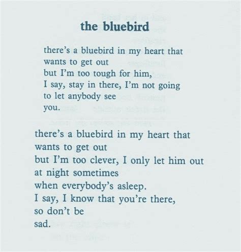 Bluebird In My Heart Charles Bukowski Charles Bukowski