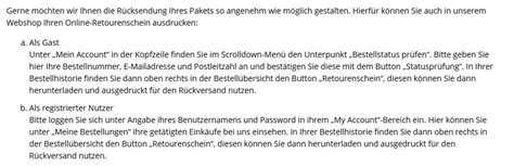 Dazu gehören datenverarbeitungen, die für die. Retourenschein Blanko Ausdrucken