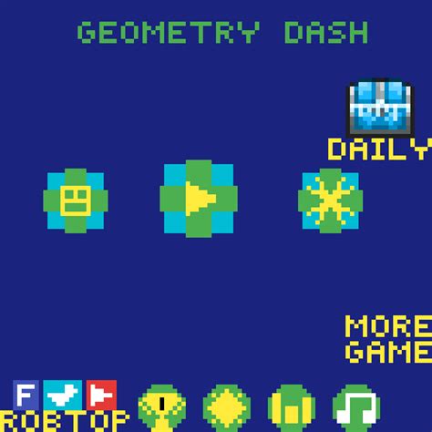 Editing Geometry Dash Main Menu Free Online Pixel Art Drawing Tool