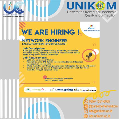 Sebelum melamar kerja di karawang, sebaiknya mengetahui info umk yang berlaku di perusahaan. INFO LOKER YAYASAN KARYA BAKTI UNITED TRACTOR - Career Development Center Unikom