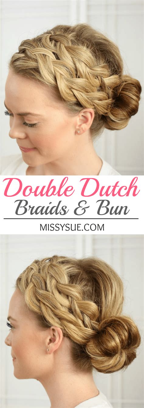 Braid 3 Double Dutch Braids And Bun