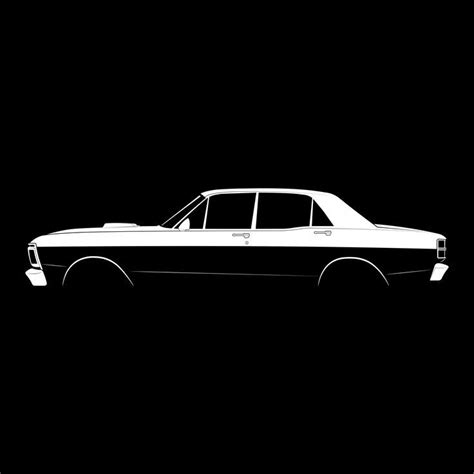 Ford Falcon 351 Gt Xy Silhouette Ford Falcon Silhouette Ford