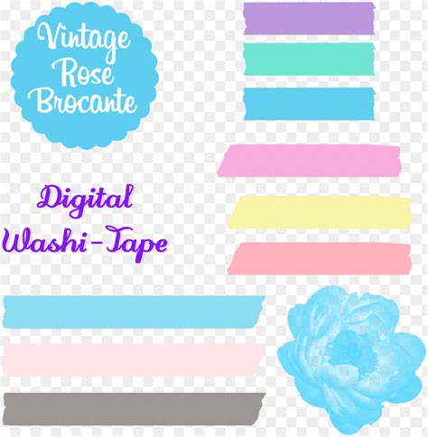 Free Digital Washi Tape Digital Washi Pastel Washi Tape Png Image