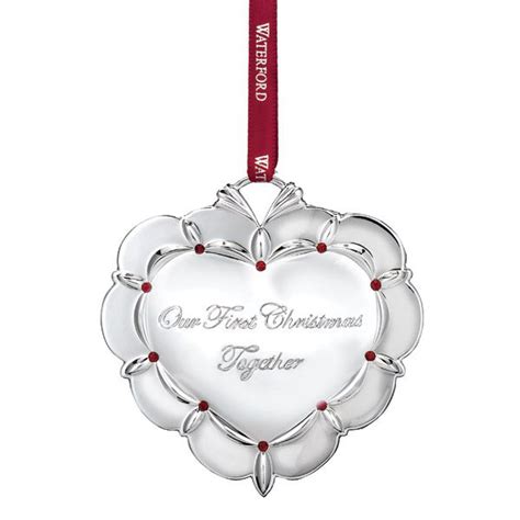 Waterford Our First Christmas Together 2015 Silver Ornament