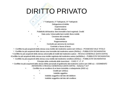 Diritto sostanziale e processo 1. Esempi: Appunti di diritto privato