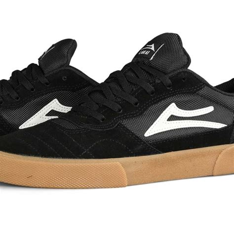 Lakai Cambridge Skate Shoes Blackgum Suede Supereight