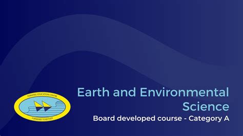 Earth And Environmental Science Youtube