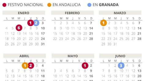 Calendario Laboral De Granada Del Con Todos Los Festivos Hot Sex