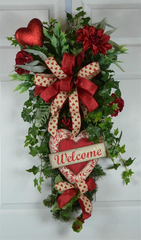 Valentines Day Wreath Valentines Wreath For Front Door