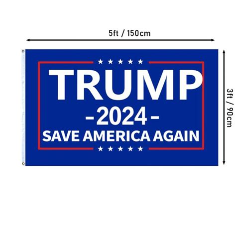 2024 donald trump save america again fade resistant 3x5 indoor outdoor flag thick fabric