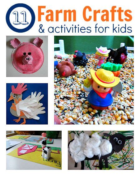 11 Farm Themed Crafts And Activities Farm Crafts Activities For Kids