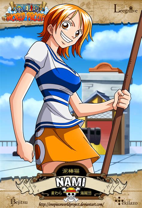 One Piece Nami By Onepieceworldproject On Deviantart Personajes De