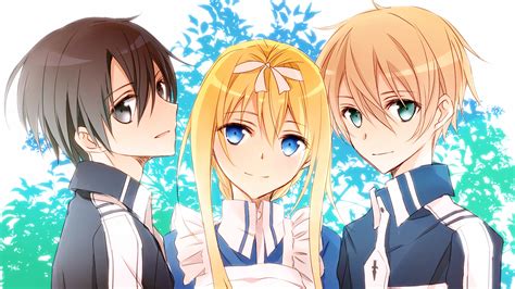 A lovingly curated selection of 251 free hd alice zuberg wallpapers and background images. Kirito Alice Eugeo Sword Art Online: Alicization 4K #25431
