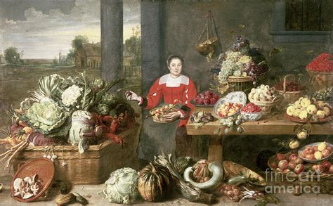 A Fruit Stall Painting By Frans Snyders Or Snijders Fine Art America