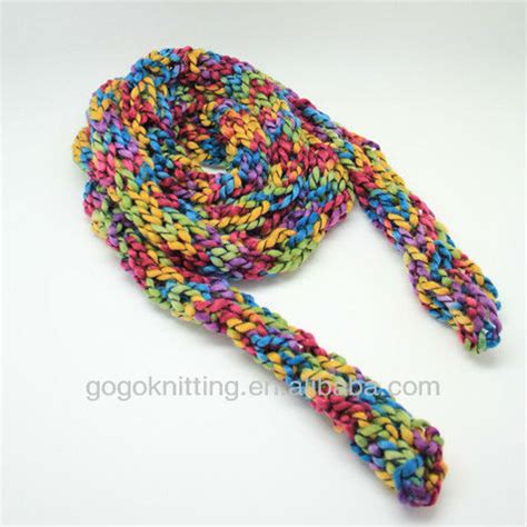 Finger knitting is a form of knitting where a knitted cord is created using only hands and fingers, instead of knitting needles or other traditional tools. New Fashion Diy Kit Finger Knitting Hat And Scarf - Buy ...