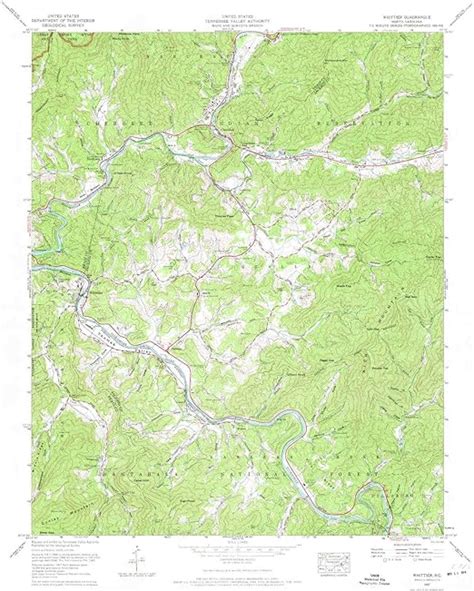 Yellowmaps Whittier Nc Topo Map 124000 Scale 75 X 75