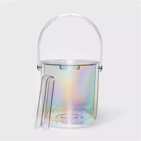 sun squad iridescent plastic ice bucket target has a giant iridescent margarita glass for