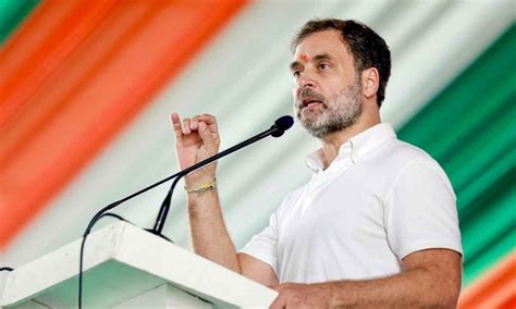 bjp toppled cong govt in mp by purchasing mlas alleges rahul says his party will win 150 seats