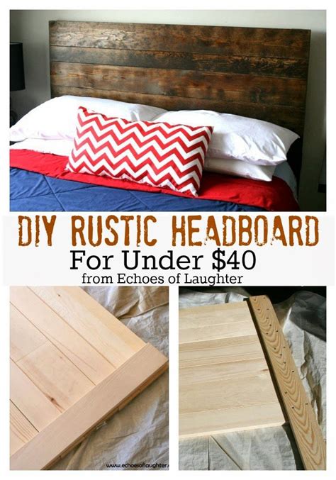 If you recently went shopping for these boards, you'll notice that most of them cost a lot, especially the quality ones. DIY Headboard For Under $40 - Echoes of Laughter | Rustic headboard diy, Diy headboard ...