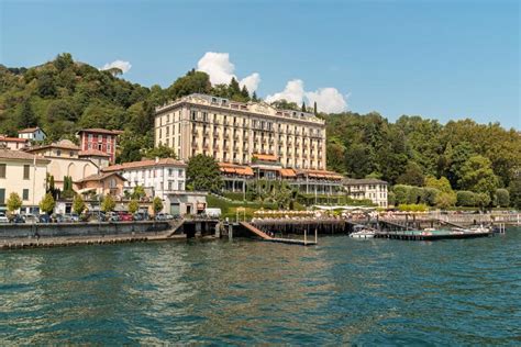 View Of The Luxury Grand Hotel Tremezzo With Swimming Pool On The Shore