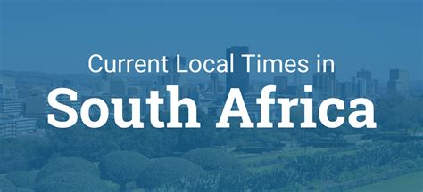 Time In South Africa