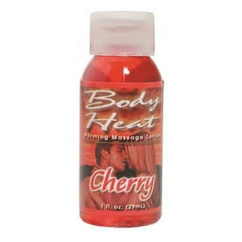 body heat warming massage lotion 1 fl oz cherry