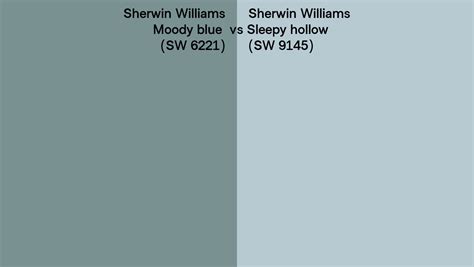 Sherwin Williams Moody Blue Vs Sleepy Hollow Side By Side Comparison