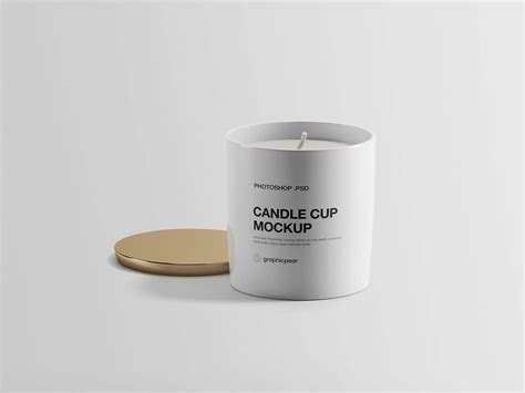Download Free Candle Cup Mockup (PSD)