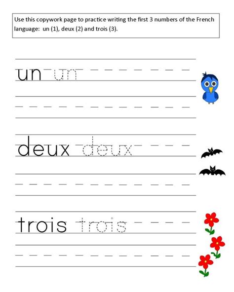 Printable french worksheets grade 1