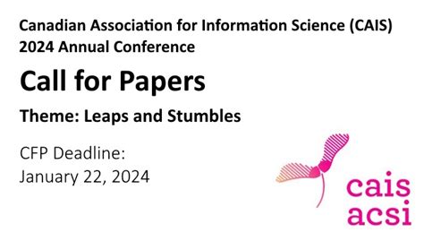 Call For Proposals Canadian Association For Information Science Cais
