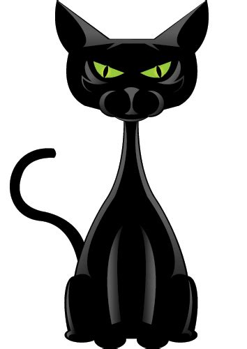 Halloween Black Cat Animated Clip Art Library