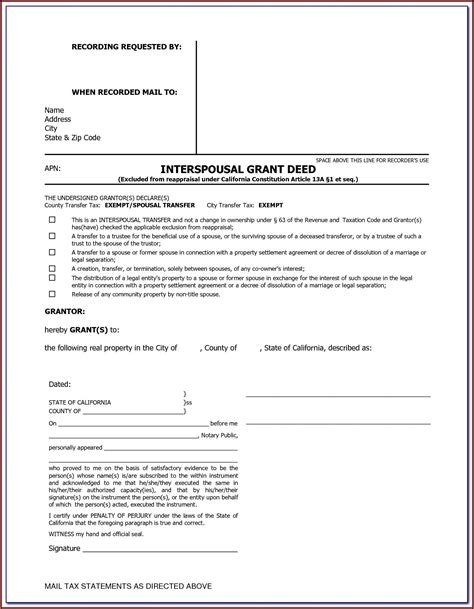 Grant Deed Form California Pdf Form Resume Examples AjYdKao9l0