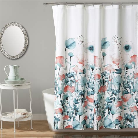 Shop Lush Decor Zuri Flora Shower Curtain Free Shipping