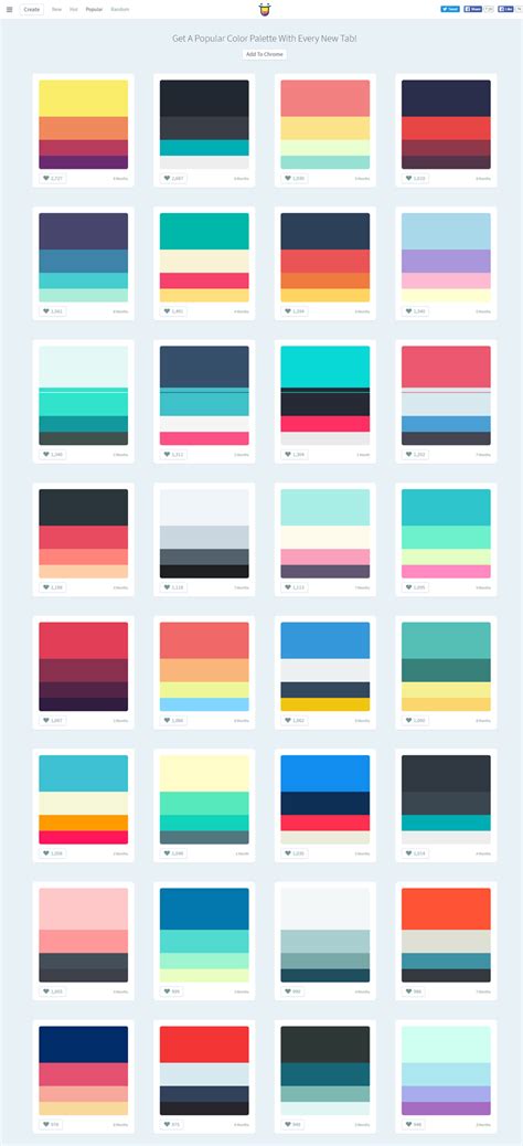 Color Hunt Curated Color Schemes Collection Bypeople