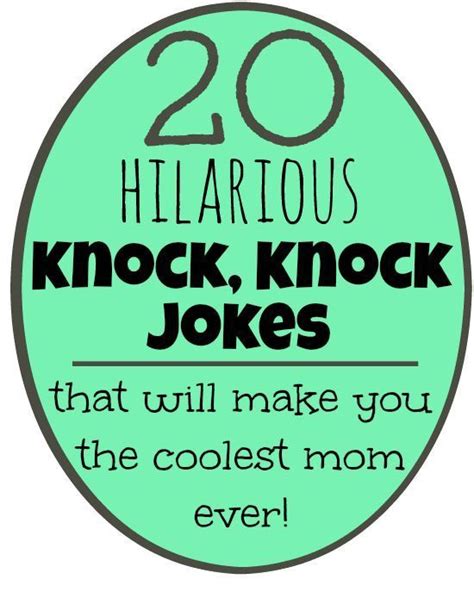 Knock Knock Jokes For Kids 20 Funny And Printable Jokes Kids