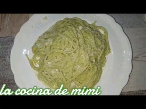 Como Hacer Espagueti Verde YouTube