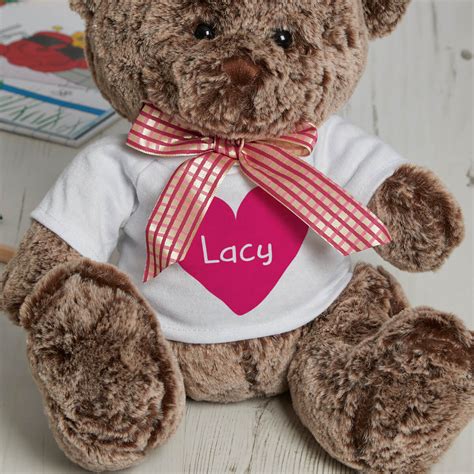 Personalised Big Heart Coco Teddy Bear Boutique Ts