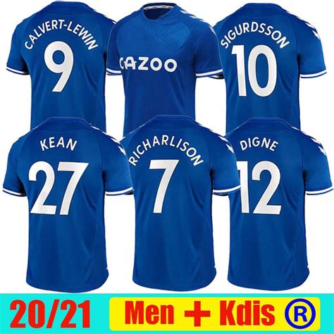 Entdecke alle neuen trikots von richarlison. 2020 20 21 Everton Soccer Jersey SIGURDSSON RICHARLISON ...