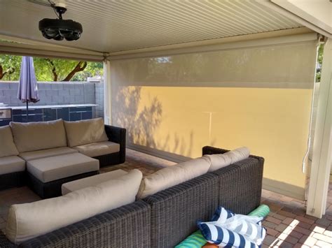 Patio Sun And Wind Screens Contemporary Patio Phoenix By Liberty Awnings And Shades Houzz
