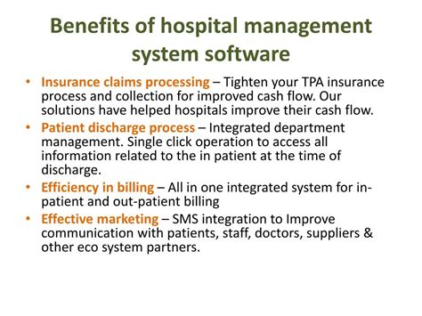 Ppt Benefits Of Hospital Management System Software Powerpoint