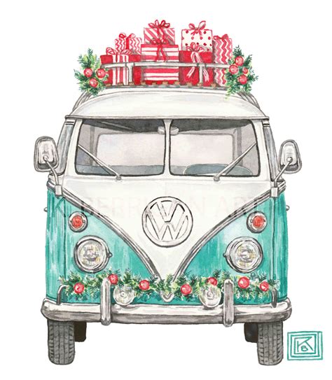 Christmas Vw Christmas Volkswagen Greeting Cards