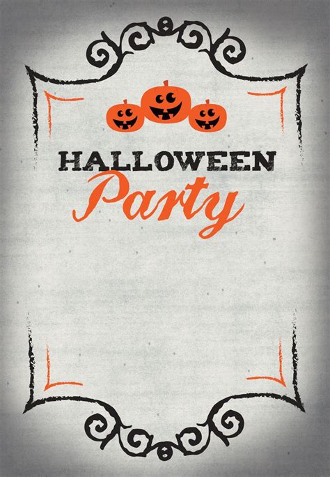 Free Printable Halloween Birthday Party Invitations Templates
